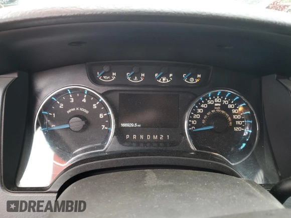 2013 Ford F-150 XL with VIN 1FTFX1EF1DFC68650, listed as a Copart auction lot 55537065 with 166,929 mi miles and Salvage Title. Bid and sale history available at DreamBid. Image 9.