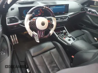2024 BMW M4 Competition with VIN WBS33AZ00RCP72242, listed as a Copart auction lot 43477715 with 7,561 mi miles and Salvage Title. Bid and sale history available at carsss.com. Image 8.