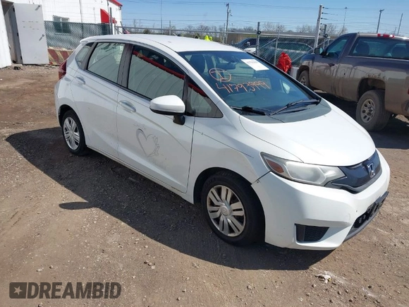 2015 Honda Fit LX with VIN 3HGGK5H54FM753706, listed as a IAAI auction lot 41793999 with 208,656 mi miles. Bid and sale history available at carsss.com. Image 1.
