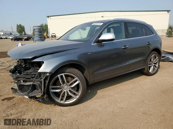 2016 Audi SQ5 3.0T Technik with VIN WA1LCAFP9GA032281, listed as a Copart auction lot 60234744 with 0 mi miles and Salvage Title. Bid and sale history available at carsss.com. Image 1.
