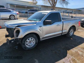 2021 Ford F-150 XL with VIN 1FTMF1C50MKD81601, listed as a Copart auction lot 49331765 with 65,702 mi miles and Salvage title. Bid and sale history available at DreamBid. Image 1.