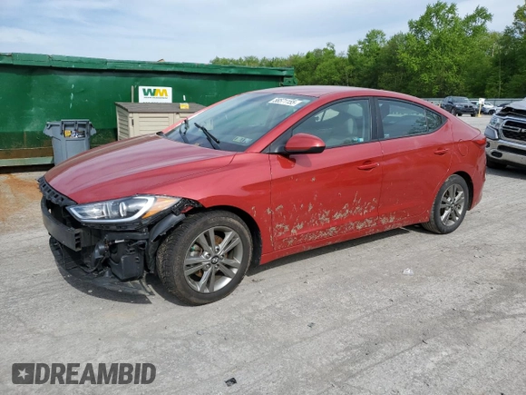2018 Hyundai Elantra SEL z VIN 5NPD84LF7JH373008, wystawiony jako Copart lot #56571155 z przebiegiem 66 448 mil mil oraz Szkoda całkowita • Salvage title. Historia ofert i sprzedaży dostępna na DreamBid. Obrazek 1.
