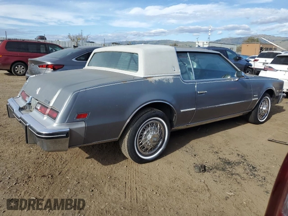 1982 Oldsmobile Toronado with VIN 1G3AZ57Y5CE325589, listed as a Copart auction lot 47707135 with 99,044 mi miles and Clean Title. Bid and sale history available at DreamBid. Image 3.