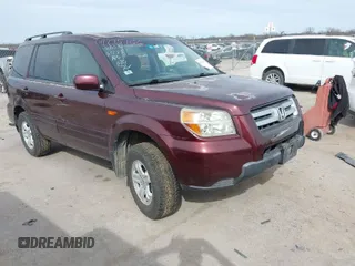 2008 Honda Pilot VP with VIN 5FNYF28298B024958, listed as a IAAI auction lot 41795162 with 196,394 mi miles and . Bid and sale history available at DreamBid. Image 1.