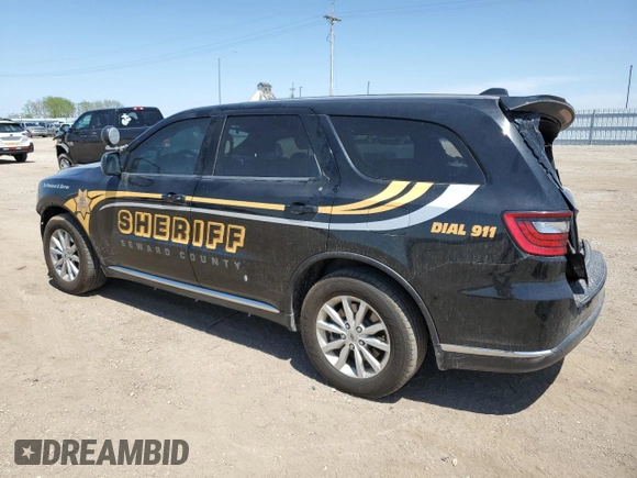 2021 Dodge Durango Special Service with VIN 1C4RDJFG8MC849707, listed as a Copart auction lot 56694945 with 31,663 mi miles and Salvage title. Bid and sale history available at DreamBid. Image 2.