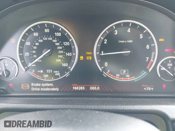 2011 BMW 5 Series 535i Gran Turismo with VIN WBASN2C58BC201477, listed as a IAAI auction lot 41762784 with 168,285 mi miles and . Bid and sale history available at carsss.com. Image 7.