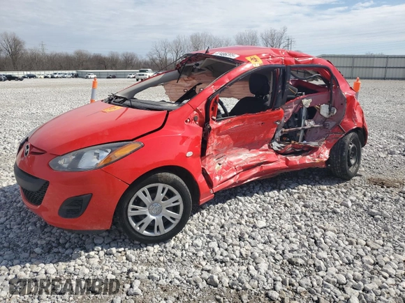 2014 Mazda 2 Sport with VIN JM1DE1KY2E0185106, listed as a Copart auction lot 47486205 with Not Provided miles and Salvage Title. Bid and sale history available at DreamBid. Image 1.