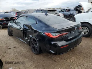 2023 BMW 4 Series M440i xDrive with VIN WBA13AR09PCM73339, listed as a Copart auction lot 74730934 with 13,704 mi miles and Salvage Title. Bid and sale history available at DreamBid. Image 2.