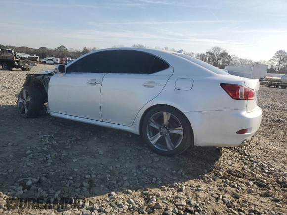 2013 Lexus IS 250 with VIN JTHBF5C27D5185429, listed as a Copart auction lot 43960165 with 153,616 mi miles and Salvage Title. Bid and sale history available at DreamBid. Image 2.