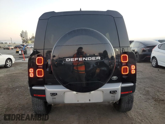 2023 Land Rover Defender with VIN SALEK7EX2P2143408, listed as a Copart auction lot 86923074 with 44,686 mi miles and Salvage title. Bid and sale history available at DreamBid. Image 6.