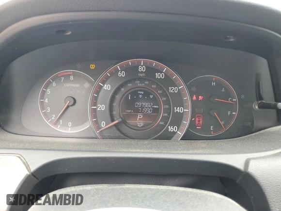 2016 Honda Accord Sport with VIN 1HGCR2F58GA158349, listed as a Copart auction lot 53024935 with 97,982 mi miles and Salvage Title. Bid and sale history available at DreamBid. Image 9.
