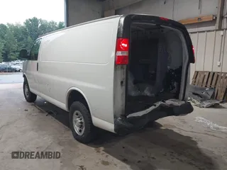 2021 Chevrolet Express Cargo with VIN 1GCWGAFP4M1160480, listed as a IAAI auction lot 42621437 with 99,142 mi miles and . Bid and sale history available at DreamBid. Image 3.
