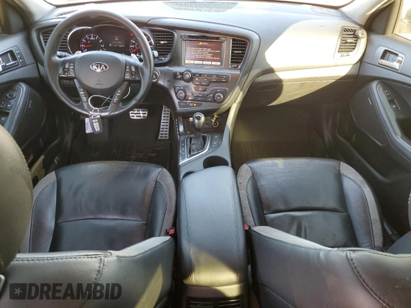 2013 Kia Optima SX with VIN 5XXGR4A66DG182998, listed as a Copart auction lot 46853795 with 138,362 mi miles and Salvage Title. Bid and sale history available at carsss.com. Image 8.