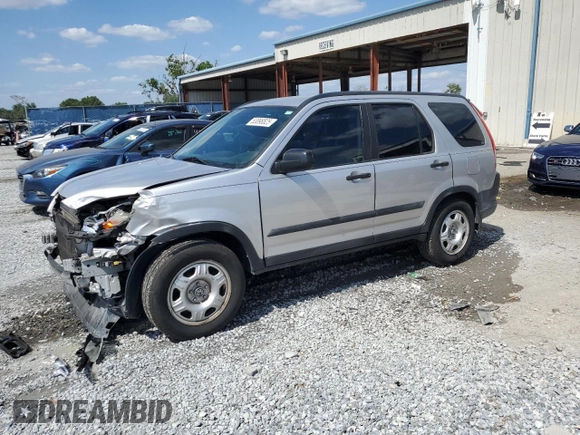 2006 Honda CR-V LX with VIN SHSRD685X6U404828, listed as a Copart auction lot 53898825 with 73,763 mi miles and Salvage Title. Bid and sale history available at DreamBid. Image 1.