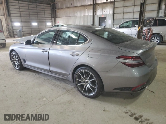 2025 Genesis G70 2.5T with VIN KMTG34SC7SU148485, listed as a Copart auction lot 77734274 with 7,042 mi miles and Clean Title. Bid and sale history available at carsss.com. Image 2.