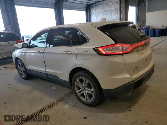 2017 Ford Edge Titanium with VIN 2FMPK4K97HBB68526, listed as a Copart auction lot 52553075 with 37,029 mi miles and Salvage Title. Bid and sale history available at carsss.com. Image 2.