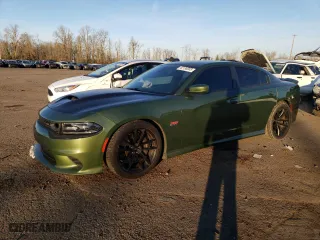 2020 Dodge Charger Scat Pack with VIN 2C3CDXGJ8LH136602, listed as a Copart auction lot 42138085 with 65,162 mi miles and Salvage Title. Bid and sale history available at carsss.com. Image 1.