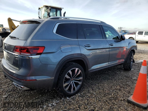 2021 Volkswagen Atlas SEL Premium R-Line with VIN 1V2FR2CAXMC504266, listed as a Copart auction lot 83376524 with 65,375 mi miles and Salvage title. Bid and sale history available at DreamBid. Image 3.