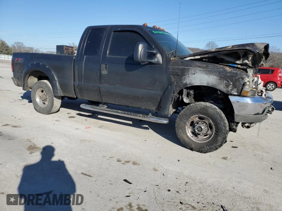 2003 Ford Super Duty F-250 XL with VIN 1FTNX21F53EA98269, listed as a Copart auction lot 42813195 with 0 mi miles and Salvage Title. Bid and sale history available at carsss.com. Image 4.