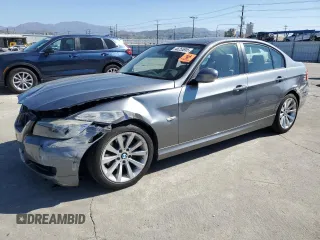 2011 BMW 3 Series 328i with VIN WBAPH5C5XBA447327, listed as a Copart auction lot 46255895 with 87,150 mi miles and Salvage Title. Bid and sale history available at carsss.com. Image 1.