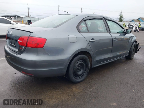 2012 Volkswagen Jetta Sedan S w/Sunroof with VIN 3VW2K7AJ8CM062747, listed as a IAAI auction lot 41318489 with 99,806 mi miles. Bid and sale history available at carsss.com. Image 4.