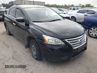 2015 Nissan Sentra SV with VIN 3N1AB7AP0FY376654, listed as a IAAI auction lot 40808994 with 85,824 mi miles. Bid and sale history available at carsss.com. Image 1.