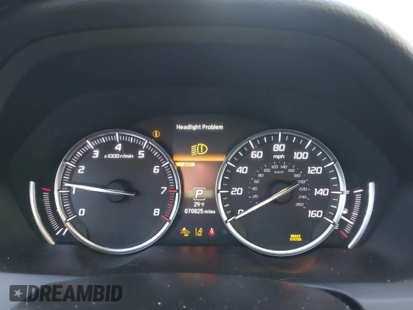 2018 Acura TLX w/Technology Pkg with VIN 19UUB1F59JA006980, listed as a IAAI auction lot 41324003 with 70,825 mi miles. Bid and sale history available at carsss.com. Image 7.