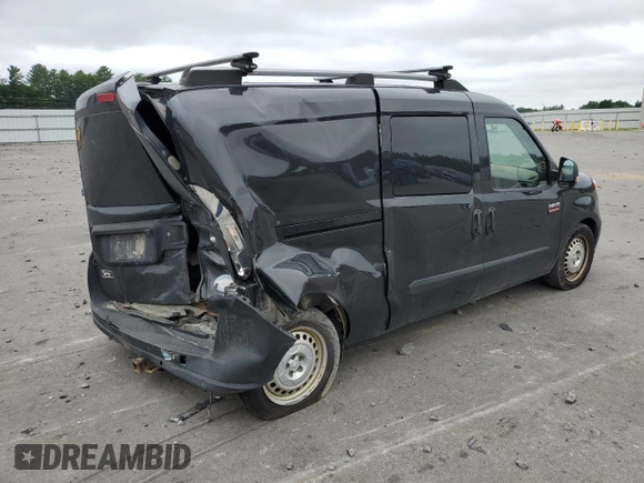 2017 Ram ProMaster City Cargo Tradesman with VIN ZFBERFABXH6H30480, listed as a Copart auction lot 64974914 with 156,482 mi miles and Salvage Title. Bid and sale history available at DreamBid. Image 3.