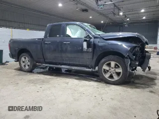 2018 Ram 1500 Express with VIN 1C6RR7FG1JS328048, listed as a Copart auction lot 88627385 with 62,639 mi miles and Salvage Title. Bid and sale history available at carsss.com. Image 4.