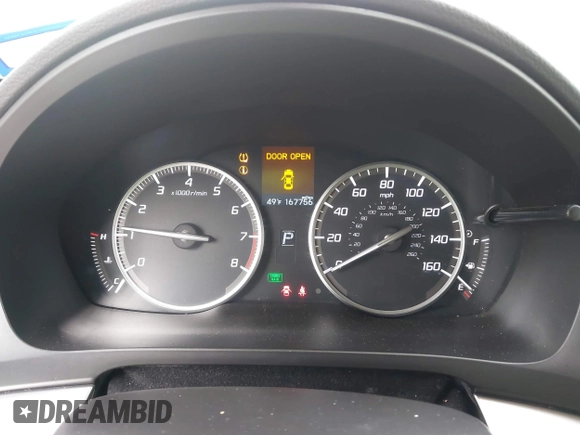 2016 Acura ILX w/Premium Pkg with VIN 19UDE2F72GA002695, listed as a IAAI auction lot 41527504 with 167,756 mi miles. Bid and sale history available at carsss.com. Image 7.