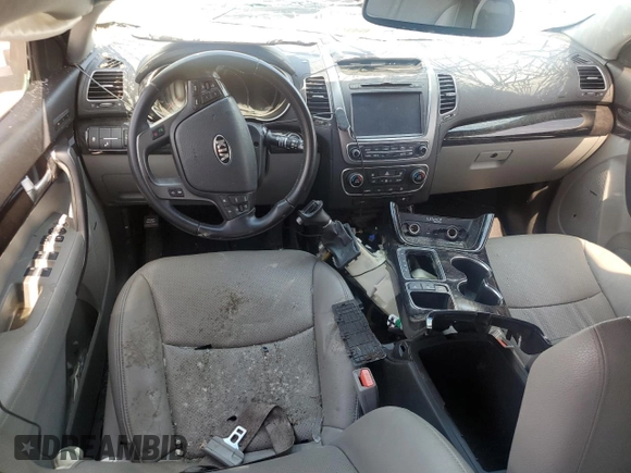 2015 Kia Sorento SX with VIN 5XYKW4A7XFG654002, listed as a Copart auction lot 56701775 with Not provided miles and Salvage title. Bid and sale history available at DreamBid. Image 8.