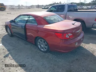 2008 Chrysler Sebring Limited with VIN 1C3LC65M18N150124, listed as a IAAI auction lot 41510633 with 91,843 mi miles. Bid and sale history available at carsss.com. Image 3.