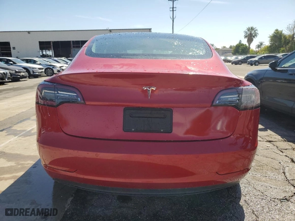 2022 Tesla Model 3 with VIN 5YJ3E1EA5NF288077, listed as a Copart auction lot 52213325 with 0 mi miles and Clean Title. Bid and sale history available at carsss.com. Image 6.