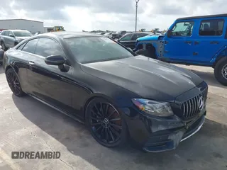 2018 Mercedes-Benz E 400 with VIN WDD1J6FB4JF044522, listed as a IAAI auction lot 42504151 with 83,214 mi miles and . Bid and sale history available at DreamBid. Image 1.