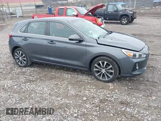 2018 Hyundai Elantra GT with VIN KMHH35LE3JU078597, listed as a IAAI auction lot 41966478 with 62,880 mi miles. Bid and sale history available at carsss.com. Image 1.
