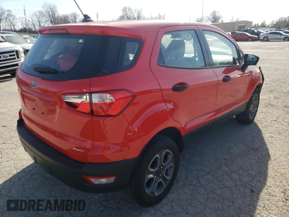 2020 Ford EcoSport S with VIN MAJ6S3FL5LC319202, listed as a Copart auction lot 42954155 with 19,971 mi miles and Non Repairable. Bid and sale history available at DreamBid. Image 4.