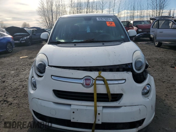 2014 FIAT 500L Easy with VIN ZFBCFABH9EZ028597, listed as a Copart auction lot 83675924 with 102,223 mi miles and Salvage Title. Bid and sale history available at carsss.com. Image 5.
