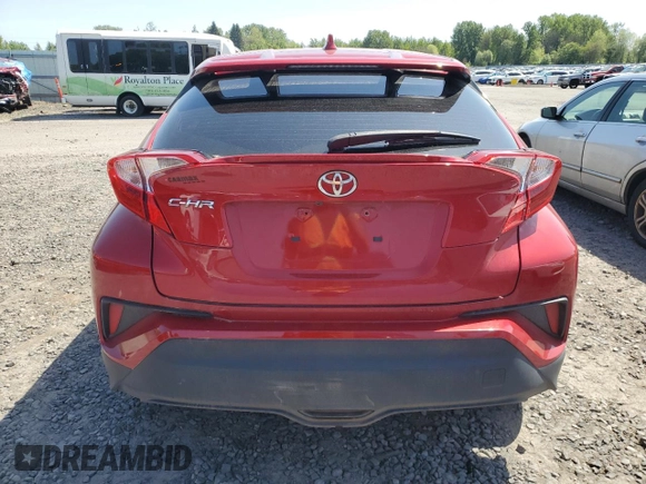 2021 Toyota C-HR LE with VIN JTNKHMBX1M1104530, listed as a Copart auction lot 55358775 with 53,112 mi miles and Salvage Title. Bid and sale history available at carsss.com. Image 6.