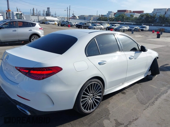 2023 Mercedes-Benz C 300 with VIN W1KAF4GB0PR105246, listed as a IAAI auction lot 41911499 with 33,613 mi miles and . Bid and sale history available at DreamBid. Image 4.