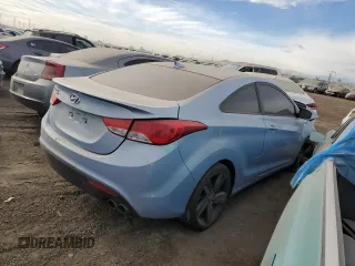 2013 Hyundai Elantra Coupe GS with VIN KMHDH6AE1DU006214, listed as a Copart auction lot 80782774 with 0 mi miles and Salvage Title. Bid and sale history available at carsss.com. Image 3.