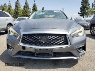 2018 Infiniti Q50 Luxe with VIN JN1EV7AP6JM364691, listed as a Copart auction lot 61680685 with 103,370 mi miles and Salvage title. Bid and sale history available at DreamBid. Image 5.