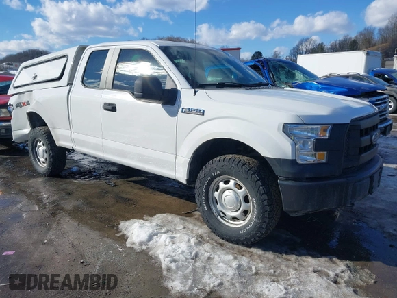 2017 Ford F-150 XL with VIN 1FTFX1EF3HFB90524, listed as a IAAI auction lot 41451534 with 156,782 mi miles. Bid and sale history available at carsss.com. Image 1.
