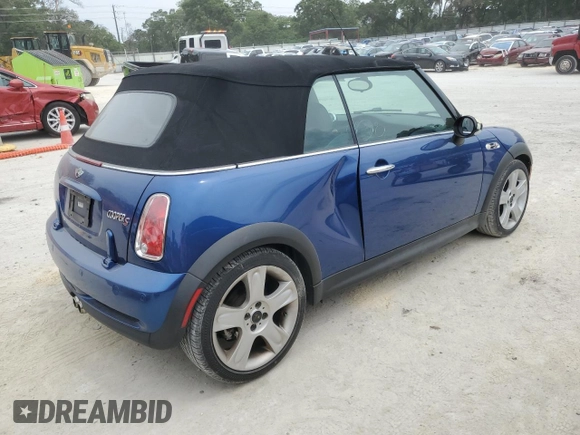 2007 MINI Convertible S with VIN WMWRH33567TJ45123, listed as a Copart auction lot 55702735 with 60,117 mi miles and Salvage title. Bid and sale history available at DreamBid. Image 3.