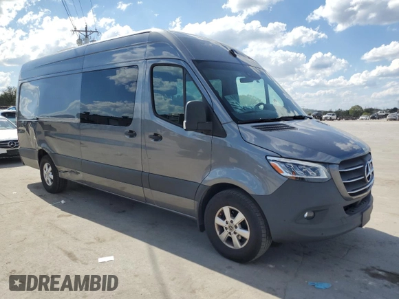2021 Mercedes-Benz Sprinter Cargo with VIN W1W4ECHY2MT057677, listed as a Copart auction lot 70552843 with 52,530 mi miles and . Bid and sale history available at carsss.com. Image 4.