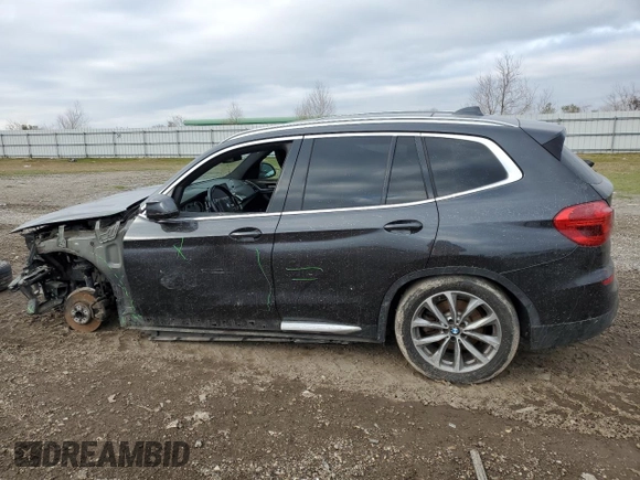 2019 BMW X3 sDrive30i with VIN 5UXTR7C51KLR46420, listed as a Copart auction lot 45377035 with 114,191 mi miles and Salvage Title. Bid and sale history available at carsss.com. Image 2.