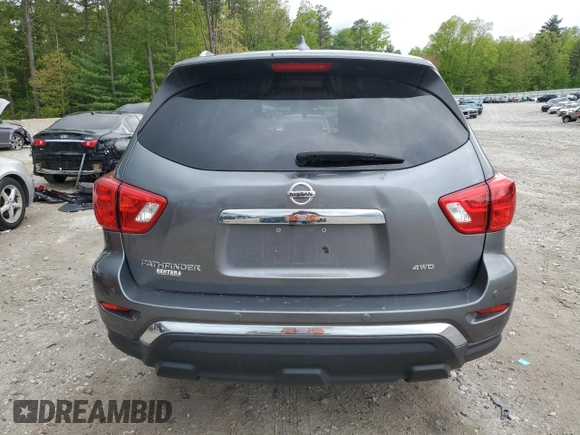 2020 Nissan Pathfinder S with VIN 5N1DR2AM5LC576489, listed as a Copart auction lot 57211435 with 75,641 mi miles and Salvage title. Bid and sale history available at DreamBid. Image 6.
