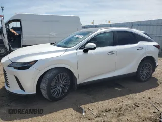2024 Lexus RX 350h z VIN 2T2BBMCA9RC044401, wystawiony jako Copart lot #55768825 z przebiegiem 15 973 mil mil oraz Szkody całkowita. Historia ofert i sprzedaży dostępna na DreamBid. Obrazek 1.