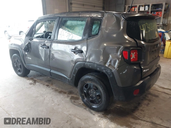 2019 Jeep Renegade Upland with VIN ZACNJBAB1KPJ91940, listed as a IAAI auction lot 42366985 with Not provided miles and . Bid and sale history available at DreamBid. Image 3.