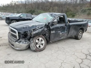 2017 Ram 1500 Tradesman with VIN 3C6JR7DT8HG614011, listed as a Copart auction lot 79819404 with 150,480 mi miles and Salvage title. Bid and sale history available at DreamBid. Image 1.