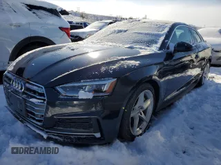 2018 Audi A5 Premium Plus with VIN WAUTNAF51JA033671, listed as a Copart auction lot 89013055 with 47,994 mi miles and Salvage Title. Bid and sale history available at DreamBid. Image 1.